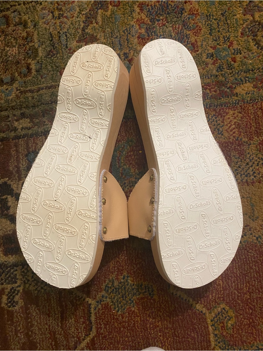 Dr. Scholl's Nude Leather Slide Clogs✨ - Picture 3 of 5